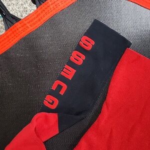 Guess Vintage Red And Black V Neck Sweater Size S.#2